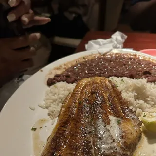 Catfish With Red Beans & Rice