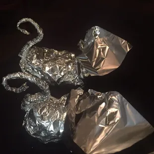 Your leftovers come wrapped origami style!