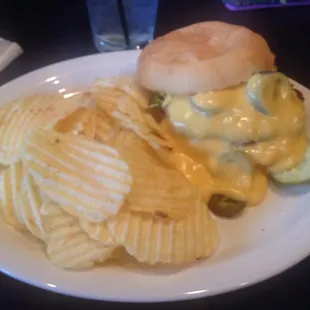 Smothered Jalapeño Burger