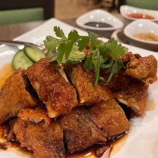 Fried hainanese chicken