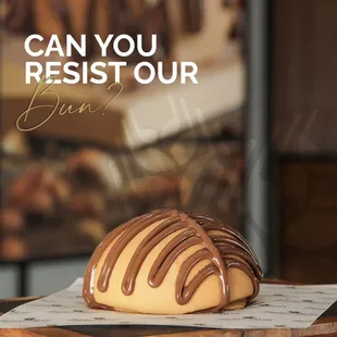 Fresh baked Bun with Nutella Topping