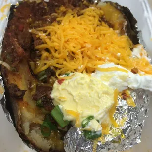 Stuffed baked potato. Eh.. Just ok