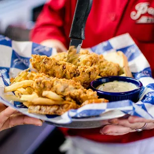 fish and chips, seafood, fish, food