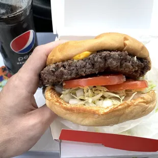 Fantastic Cheeseburger &amp; Shoestring Fries togo!!!