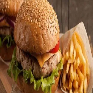 food, burgers