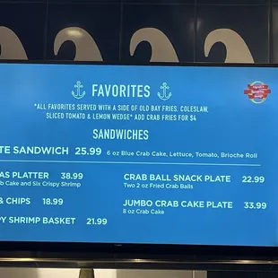 Very CRAZY PRICING on the crab cake plate. ROFL.....