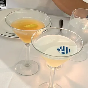 Left: Chios Margarita Right: Santorini Sidecar