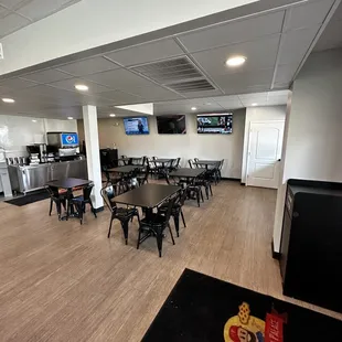 the dining area