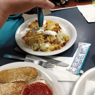 Loaded baked potato.
