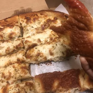 Cheese sticks with flaky crust. Yum!