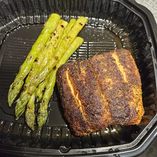 Salmon &amp; Asparagus was good!!