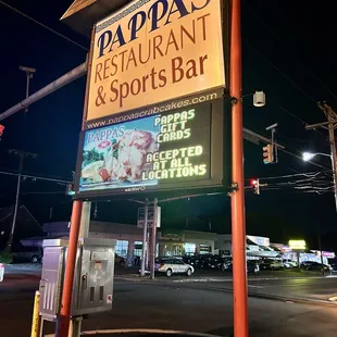 Outside sign