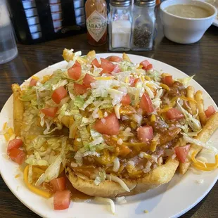 New Mexican Burger Christmas style