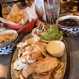 Chicken Fajitas with black beans and rice