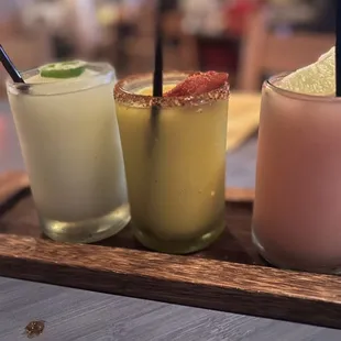 Trio Drinks/ frozen margaritas