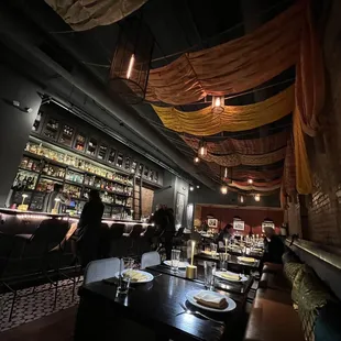 Interior of restaurant