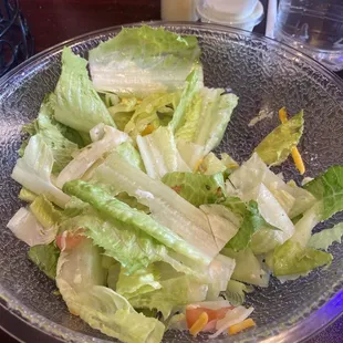 The remainder of my Grilled Chicken Salad