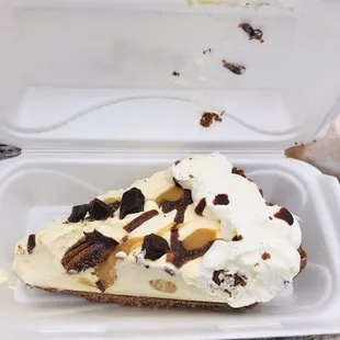 a slice of cheesecake