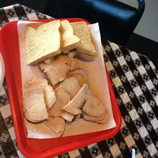 Pound of smoked turkey.