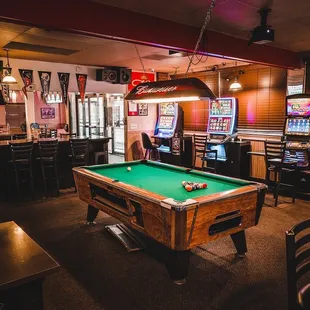 a pool table