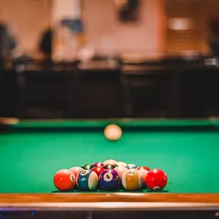 a pool table