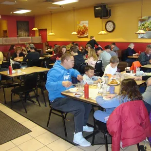 Looking into the dining room from the front entry.  (The bar is on the far left, through a separate door.)