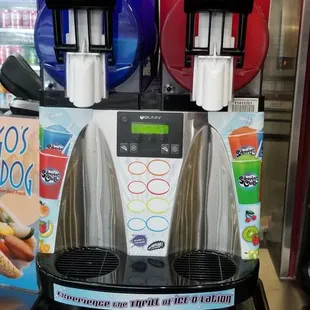 two frozen drink machines