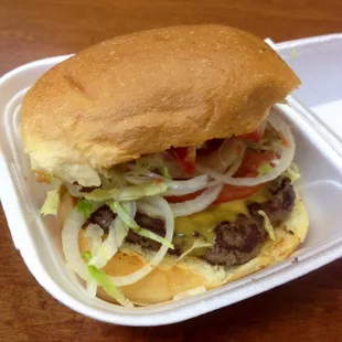 Char broiled burger 2.99. Can't beat that (: