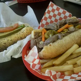 Vienna Beef Chicago Dog &amp; Italian Beef Sandwich...makes me miss the Windy City right about now!