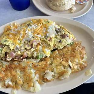 Hobo Omelette - Served with Hash Browns