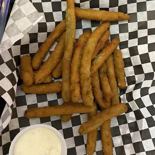 Fried Green beans and Hot Beef , you gotta have these !!