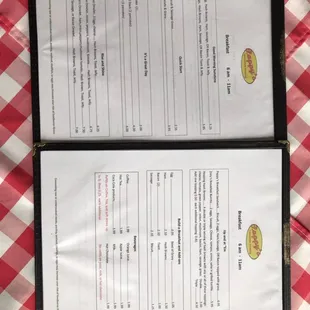 Breakfast Menu
