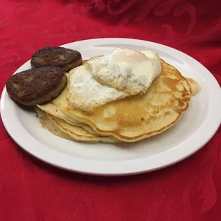 Short Stack with eggs &amp; Sausage