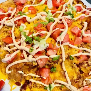 Pappy's Idaho Nachos with chicken