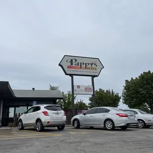 parking lot with cars