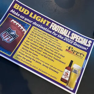 bud light football specials