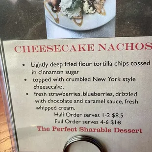 Cheesecake Nachos, oh my!
