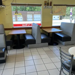 Inside seating/dining area