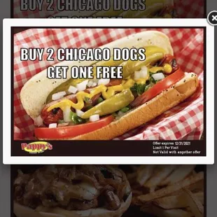 Website coupon.