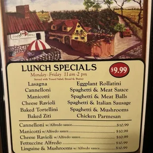 Lunch Specials (Jan 2024)
