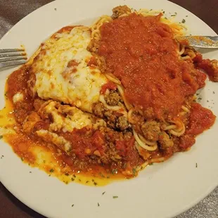 Veal Parmesan - almost forgot to take a photo, was so hungry.  Outstanding meal!
