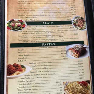 ramen and noodles, menu