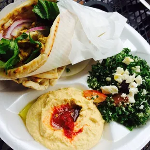 Chicken shawarma platter.