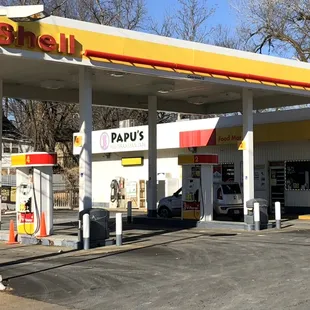 Inside the Shell Station