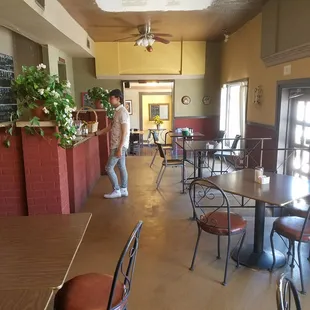 A view from the far left of the restaurant, for context.