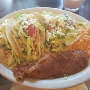 Fried Chicken taco plate, delicious and at least for my preference, a perfect serving size.