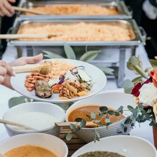 Wedding taco bar Buffet