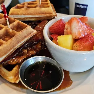 Chicken and Waffle Sandwich