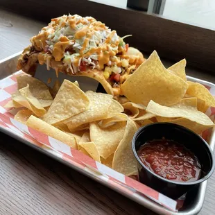 Al pastor colossal taco!