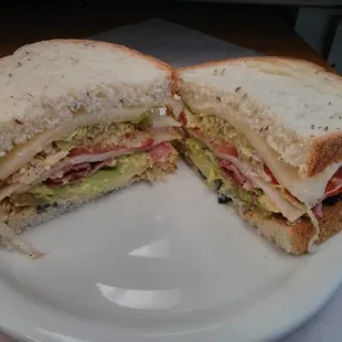 Turkey &amp; Avocado on Toasted Rye!